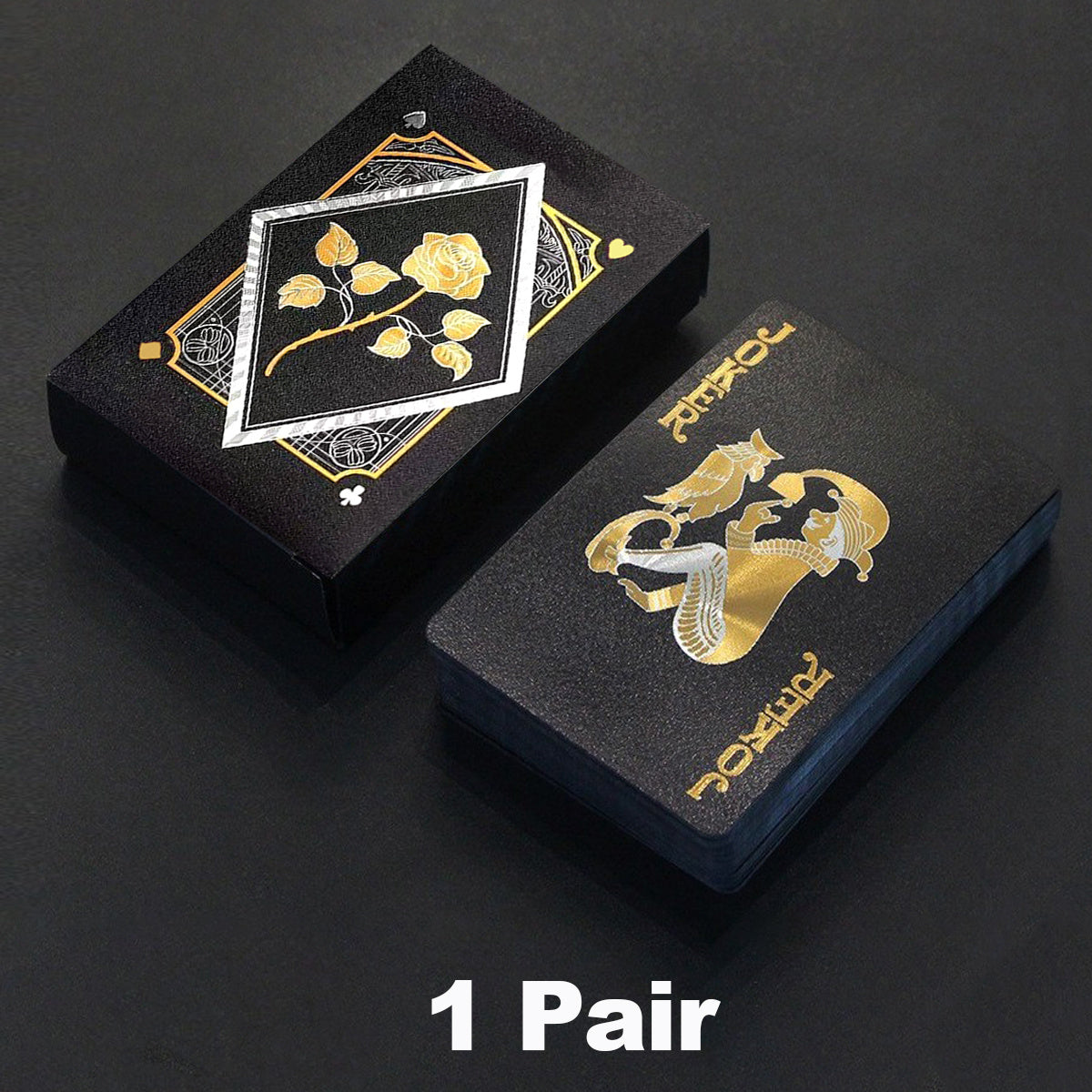 Cartes de jeu en plastique imperméables - Choix parfait pour une soirée de jeu en famille, les fêtes, Noël, Halloween et Thanksgiving