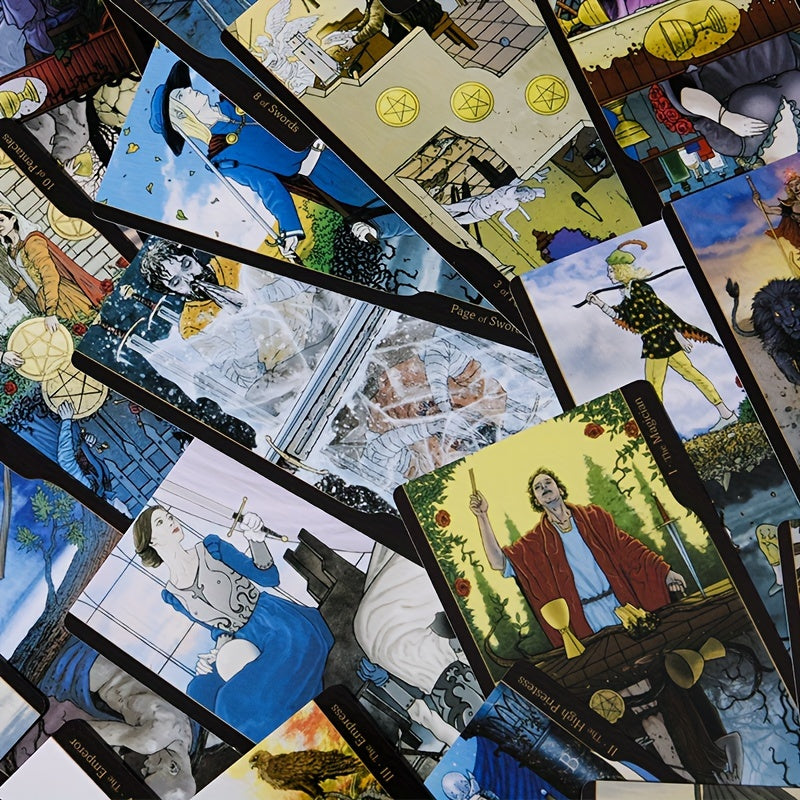 Tarot des Oppositions, jeu de cartes de fortune de taille standard à 78 cartes, jeu de société de divination pour Halloween, Thanksgiving, cadeau de Noël
