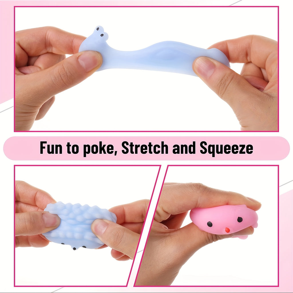 40 pièces Jouets en Forme d'Animaux, Favoris de Fête à Presser, Idéaux pour Récompenses de Classe, Cadeaux d'Anniversaire et Jeux de Fête