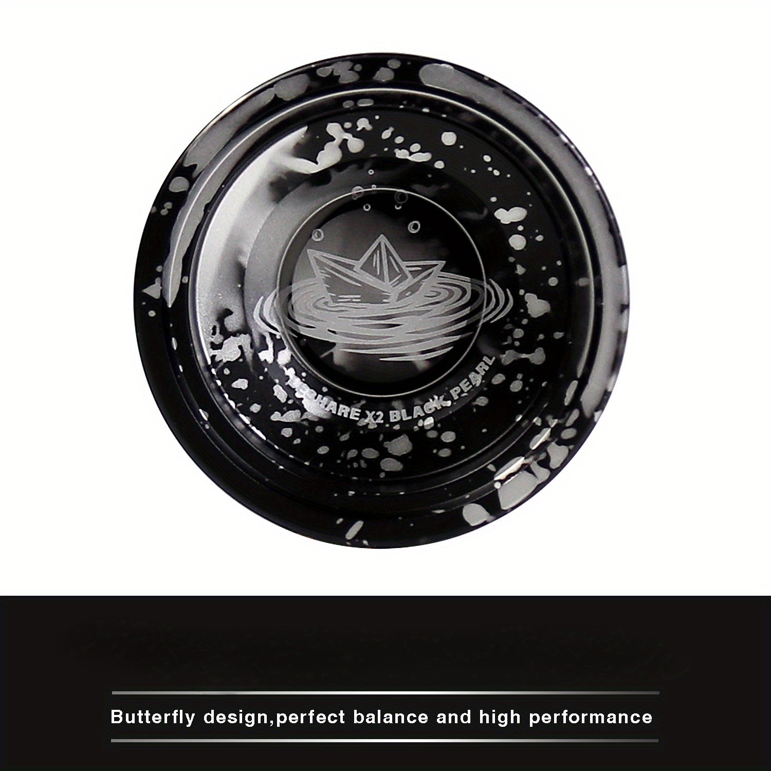 1pc X2 Yoyo Ball noir et or - Qualité professionnelle, sommeil longue durée, alliage d'aluminium, idéal pour le jeu compétitif et les cadeaux, Yoyo de jeu compétitif | Design élégant | Impression haute qualité, Jeu de société Yoyo