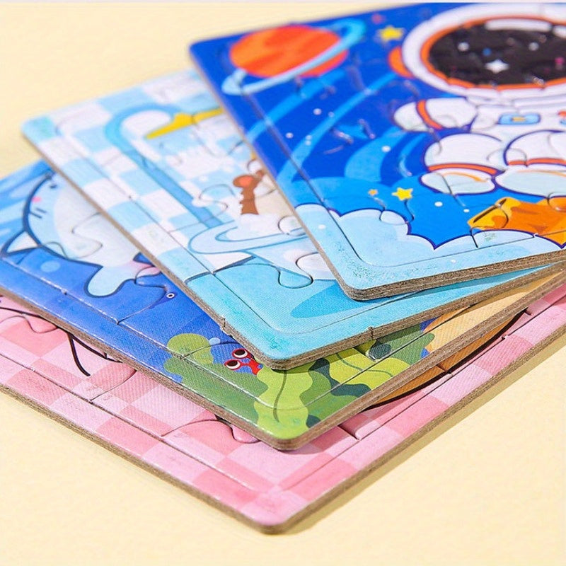 20PCS Mini Puzzle de papier d'animal de cartoon éducatif Jouet pour les fêtes d'anniversaire et les cadeaux de Noël et d'Halloween les plus appropriés (Style aléatoire)