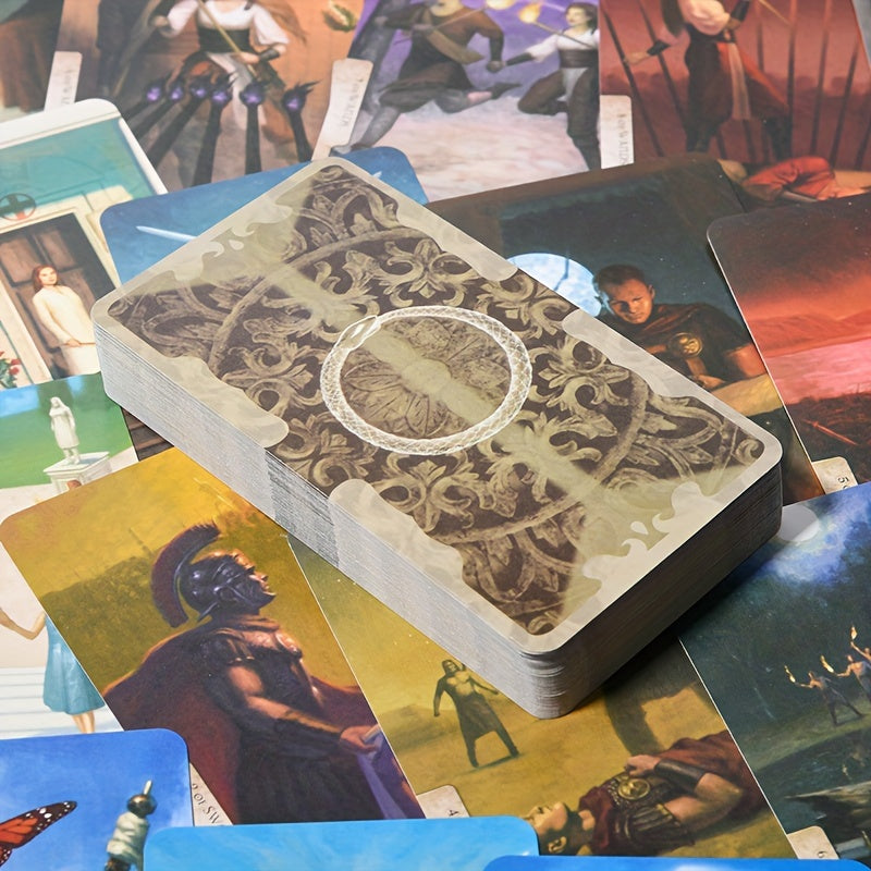 KEPNOY Tarot 78 Cartes - Jeu de Divination et Fête avec Art Mystique, Couleurs Variées - Cadeau Idéal pour Halloween, Thanksgiving ou Noël - Cartes de Haute Qualité