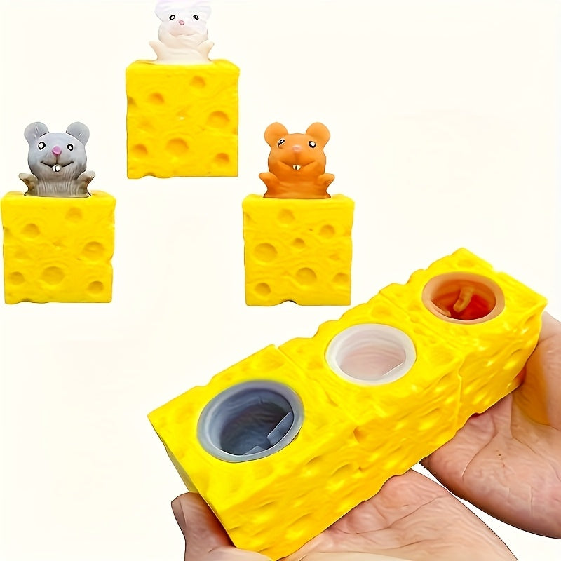 24 pièces Jouets Souris à Presser et Détendre - Cadeaux de Fête Amusants, Couleurs Mélangées (Gris, Blanc, Marron), Matériau en Polyester Doux, Parfaits pour Anniversaires, Cadeaux & Détente, Jouets Ludiques | Souris Cartoon | Jouet Anti-Stress Durable