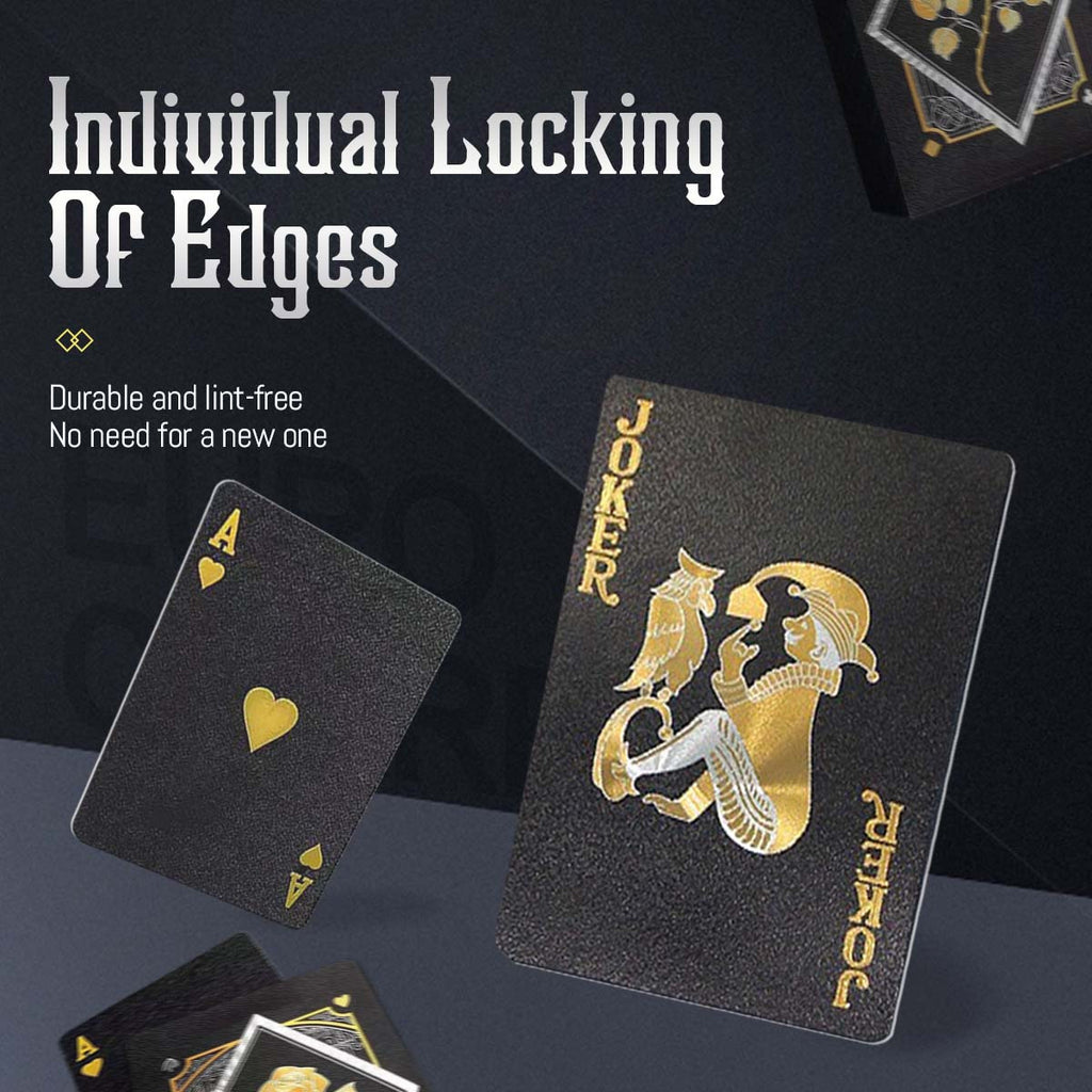 Cartes de jeu en plastique imperméables - Choix parfait pour une soirée de jeu en famille, les fêtes, Noël, Halloween et Thanksgiving
