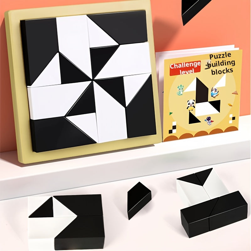 Casse-tête en Blocs de Construction Cachés - Jouet Éducatif pour le Développement de l'Intelligence, la Logique et l'Imagination Spatiale