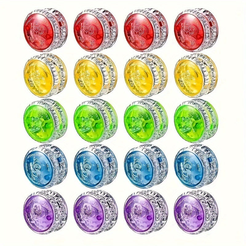4pcs\u002F7pcs Yo-Yos Phosphorescents - Parfaits pour Halloween, Noël & Fêtes d'Anniversaire des Jeunes - Couleurs Assorties
