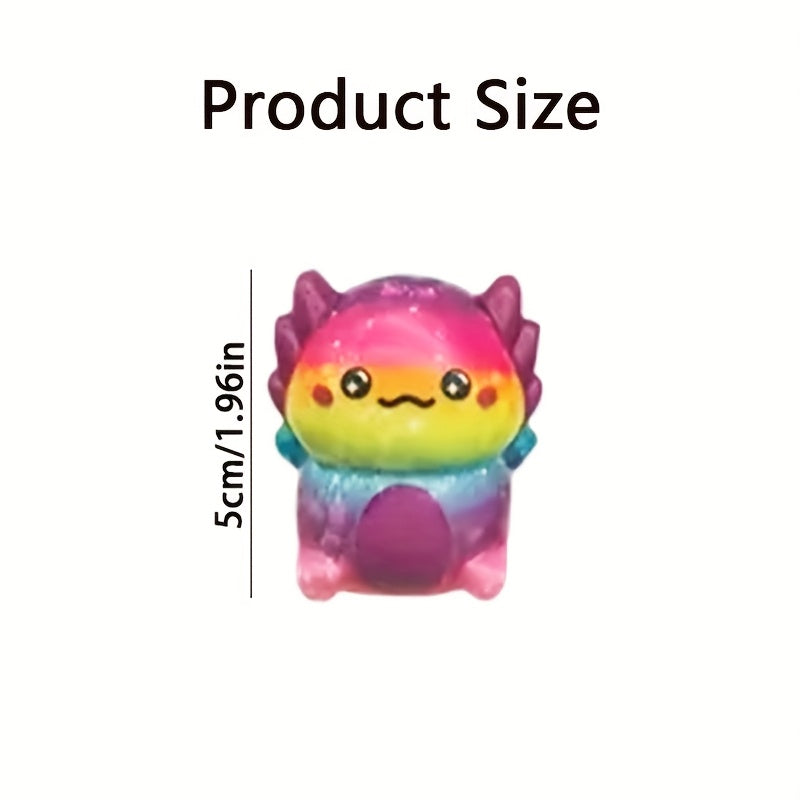 24 pièces de Jouets Mignons d'Axolotls à Montée Lente en Peluche Douce - Couleurs et Motifs Variés, Idéaux pour Cadeaux d'Anniversaire, Prix de Carnaval, Sacs de Bonbons & Décorations Festives