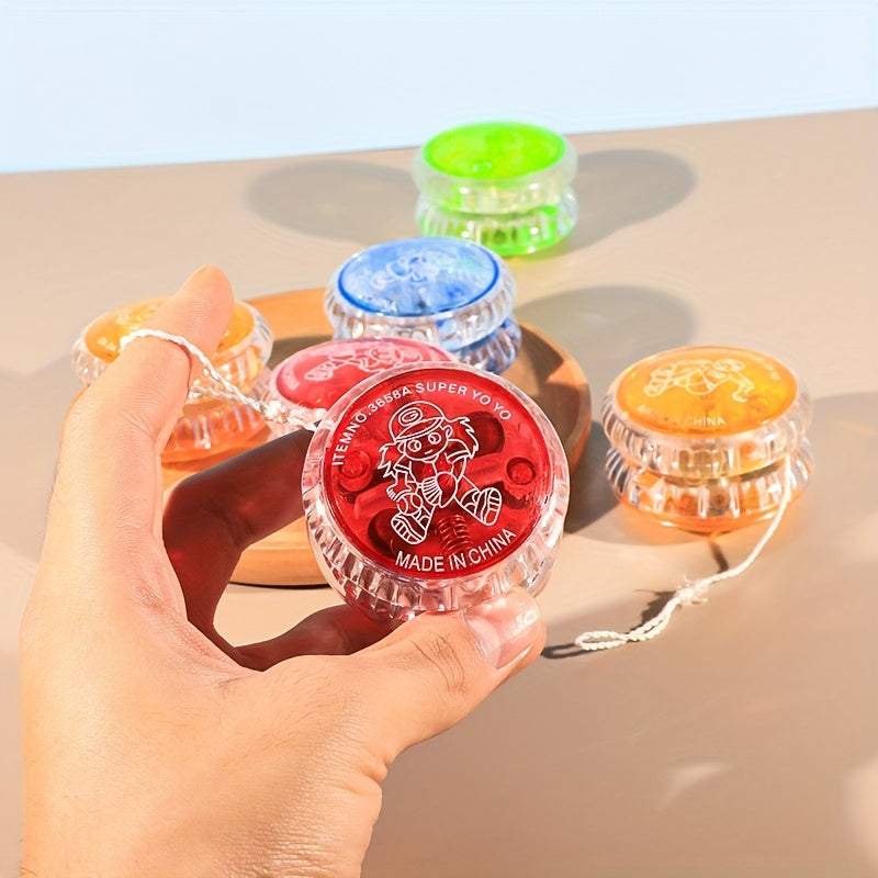 Yo yo lumineux LED, jouet pour jeunes, le cadeau parfait pour les jeunes, Halloween, Pâques, Thanksgiving, Noël, anniversaires, Nouvel An et autres fêtes, avec des couleurs aléatoires