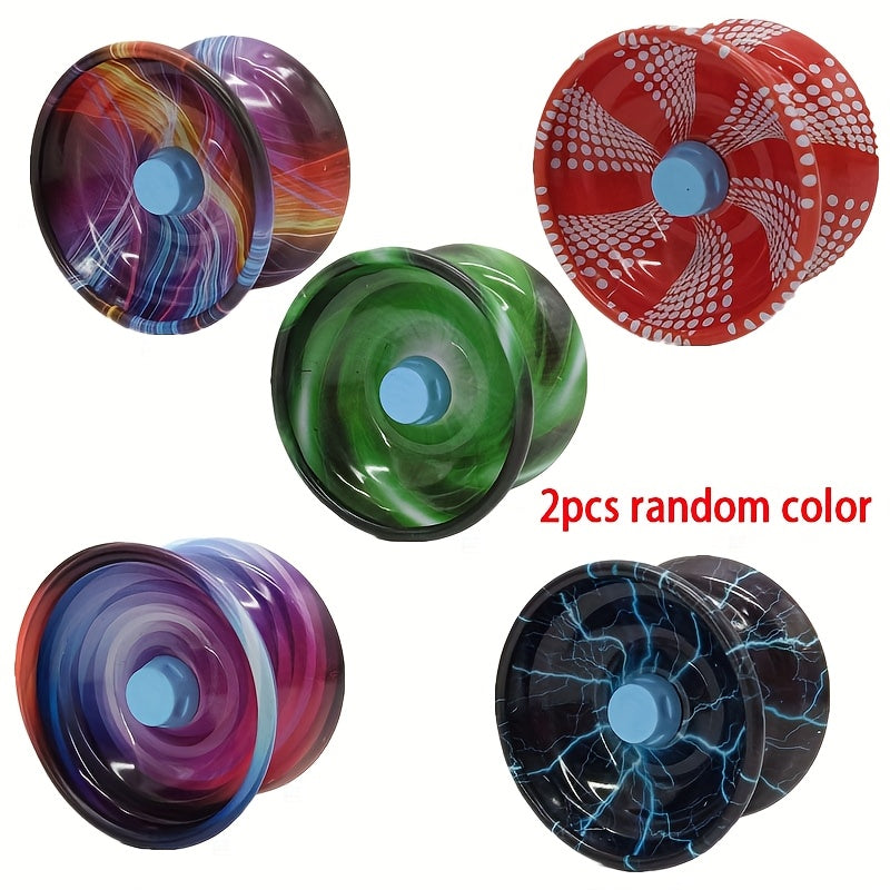 1pc\u002F2pièces Yo-yo en métal de haute vitesse avec sangle amovible - Durabilité et performance éblouissante pour les débutants - Disponible en plusieurs couleurs