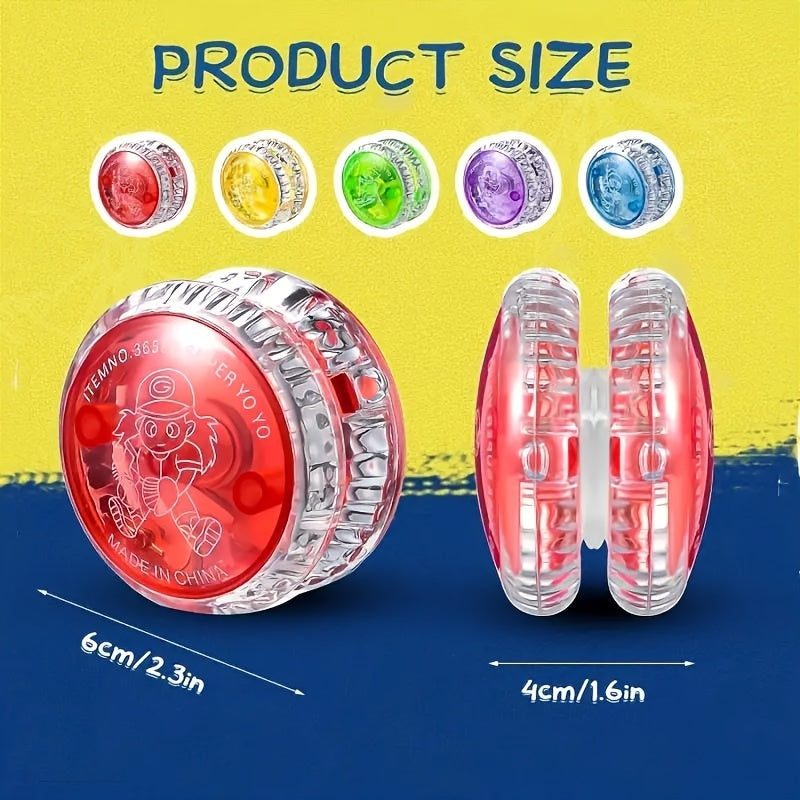 4pcs\u002F7pcs Yo-Yos Phosphorescents - Parfaits pour Halloween, Noël & Fêtes d'Anniversaire des Jeunes - Couleurs Assorties