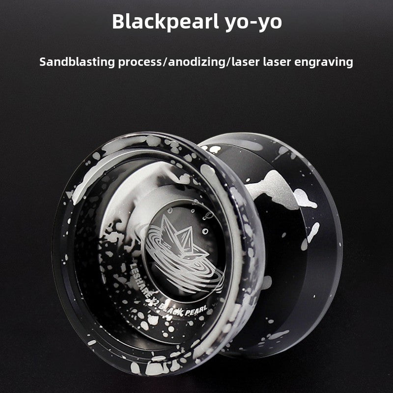 1pc X2 Yoyo Ball noir et or - Qualité professionnelle, sommeil longue durée, alliage d'aluminium, idéal pour le jeu compétitif et les cadeaux, Yoyo de jeu compétitif | Design élégant | Impression haute qualité, Jeu de société Yoyo