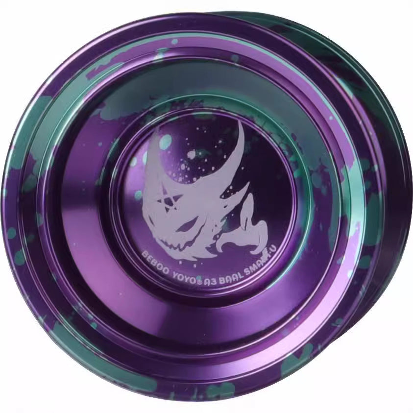 1pc BEBOOYOYO A3 Dieu du Mal Barre Yo-Yo en Alliage Violet pour Garçons - Jouet Haute Performance avec Accessoires, Couleurs Mixtes\u002FViolet\u002FBleu, Conception en Alliage d'Aluminium Durable pour des Tours Fluides et un Jeu Amusant