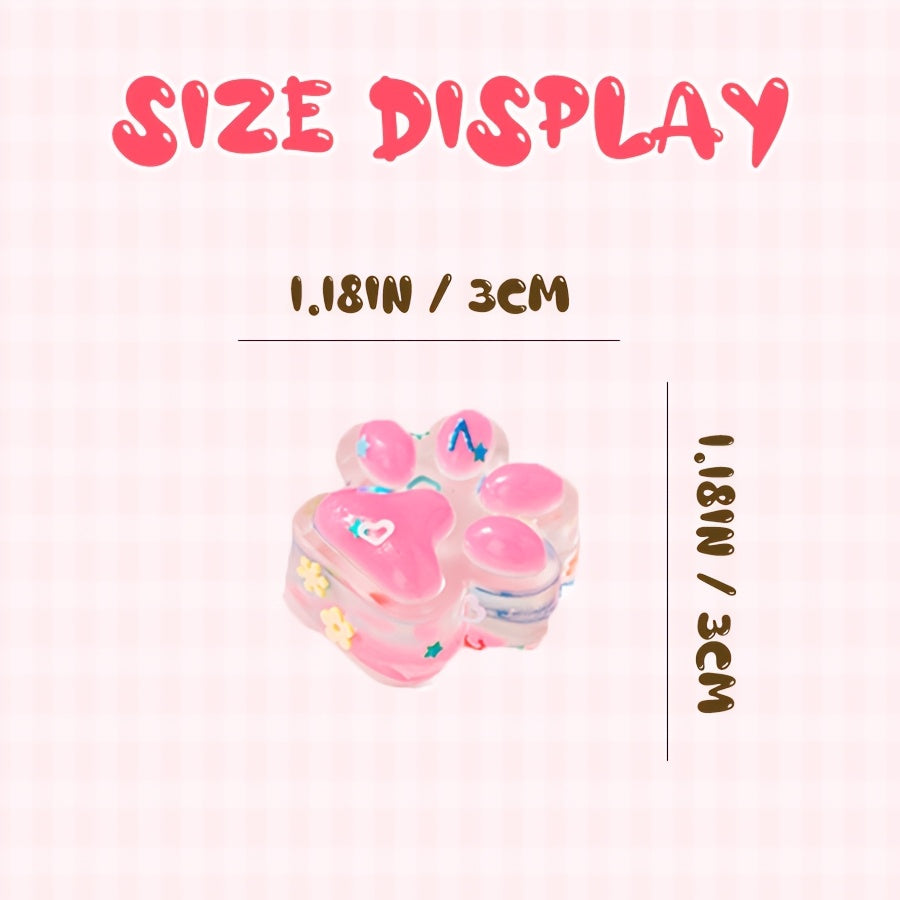 12\u002F24\u002F36 pièces Mini Jouets Souples Mignons en Forme de Patte de Chat, Jouets Souples à Presser Griffes d'Animal, Remplissage Idéal pour Décoration de Panier de Pâques, Garniture pour Sac de Fête de Noël