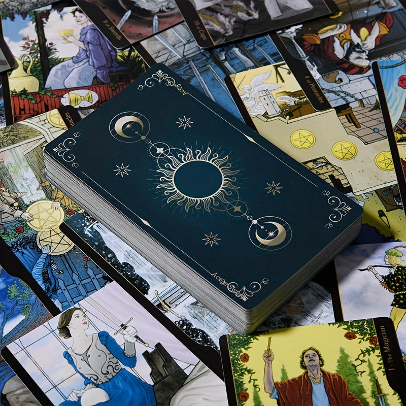 Tarot des Oppositions, jeu de cartes de fortune de taille standard à 78 cartes, jeu de société de divination pour Halloween, Thanksgiving, cadeau de Noël