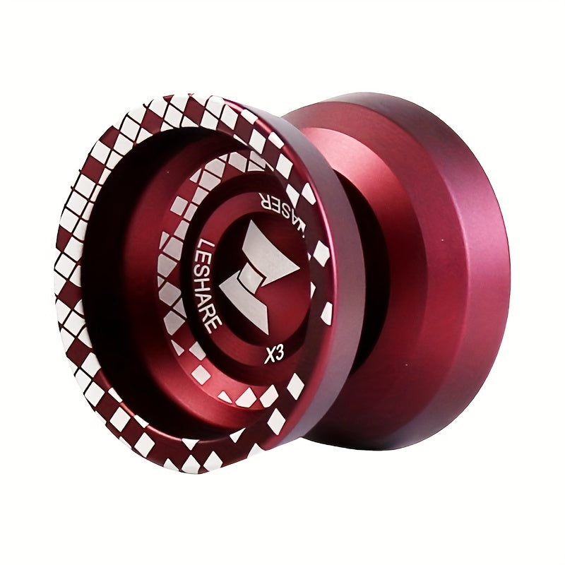 Yo-Yo en alliage d'aluminium professionnel pour la compétition - Béquille haute vitesse, artisanat de précision, idéal pour les 14 ans et plus, rouge