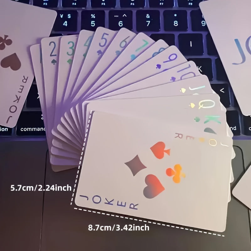 Jeu de Cartes Lumineux pour Soirées et Cadeaux - Carton Résistant, Idéal pour Noël et Fêtes