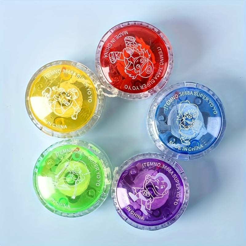 4pcs\u002F7pcs Yo-Yos Phosphorescents - Parfaits pour Halloween, Noël & Fêtes d'Anniversaire des Jeunes - Couleurs Assorties