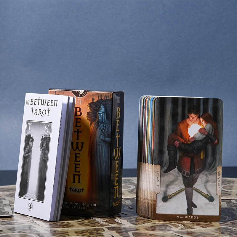 KEPNOY Tarot 78 Cartes - Jeu de Divination et Fête avec Art Mystique, Couleurs Variées - Cadeau Idéal pour Halloween, Thanksgiving ou Noël - Cartes de Haute Qualité