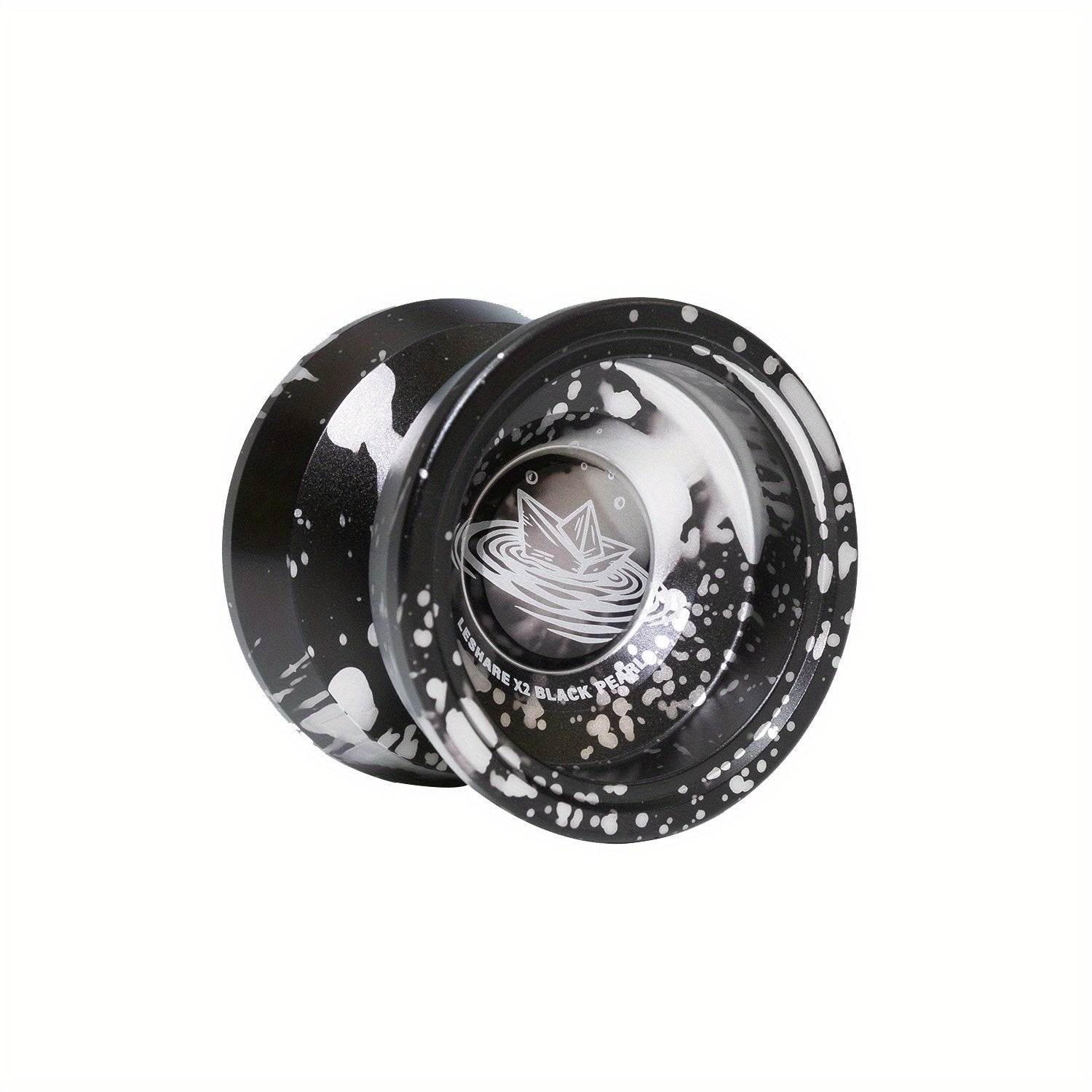 1pc X2 Yoyo Ball noir et or - Qualité professionnelle, sommeil longue durée, alliage d'aluminium, idéal pour le jeu compétitif et les cadeaux, Yoyo de jeu compétitif | Design élégant | Impression haute qualité, Jeu de société Yoyo