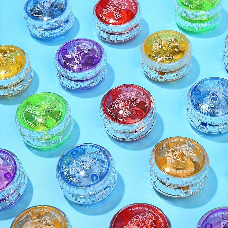 Yo yo lumineux LED, jouet pour jeunes, le cadeau parfait pour les jeunes, Halloween, Pâques, Thanksgiving, Noël, anniversaires, Nouvel An et autres fêtes, avec des couleurs aléatoires