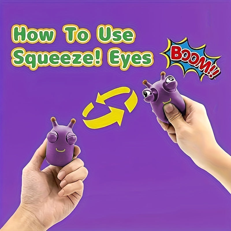 1 ou 2 ou 3 jouets Bugs rigolos aux yeux qui sortent quand on les presse - 12 couleurs au choix - Idéal pour cadeaux ou goodies de fête