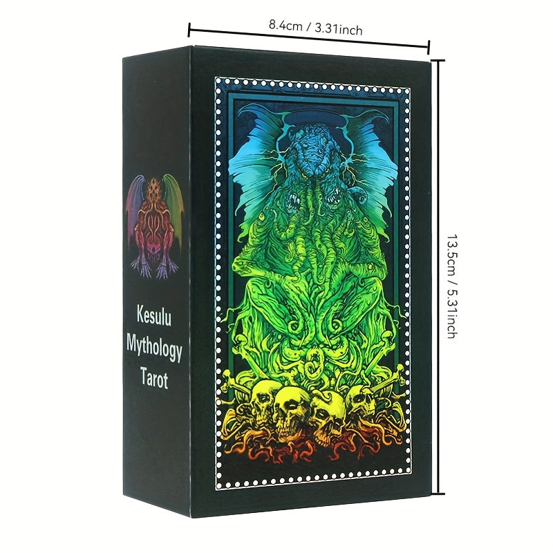Enchanted Elegance Tarot Cards Game - Plastique imperméable et durable avec illustrations colorées, comprend un manuel d'instruction, idéal pour les débutants et les parties