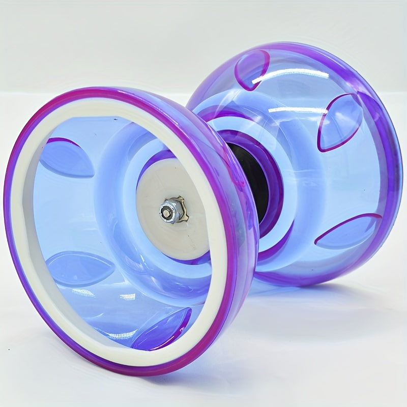 Diabolo à Grand Roulement Cloche Feuille à Deux Têtes Tir de Guerre Yo-Yo Équipement Traditionnel Chinois pour Jonglerie Populaire