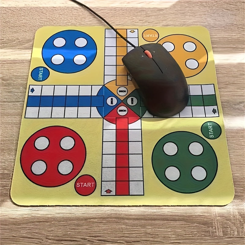 Version simplifiée du jeu d'échecs volant pour quatre joueurs avec 16 pièces + tapis de jeu + dés, un design polyvalent et léger pour le divertissement à tout moment et n'importe où
