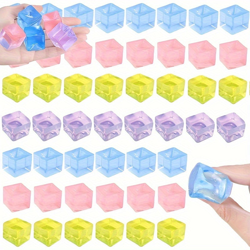Ensemble de 10 cubes Squishy, jouets à pincer doux pour les enfants de 3 ans et plus, couleurs assorties, jeu amusant pour les adultes, cadeaux idéaux pour Halloween et Noël