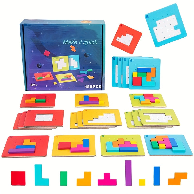 Bataille Rapide Décision Rapide Blocs de Construction Puzzle Jeu de Société Éducatif pour Jeunes Jouets Puzzle de Réflexion Interactif Cadeaux d'Anniversaire de Noël