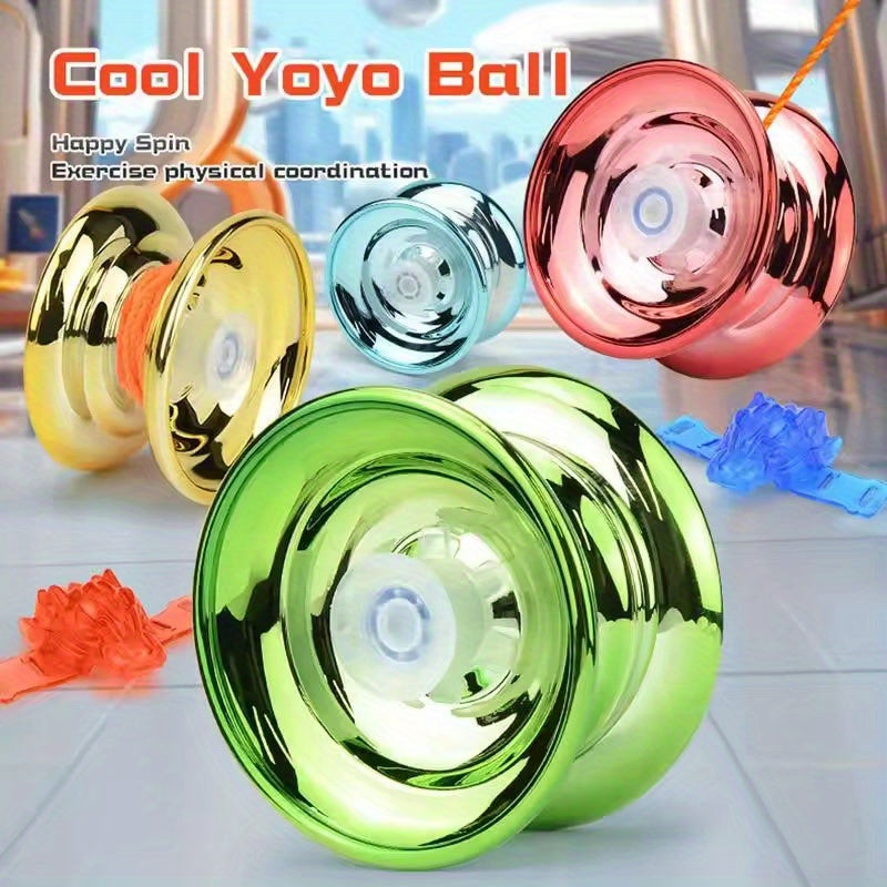 Yoyo professionnel pour débutants - Fer durable, disponible en plusieurs couleurs, avec accessoires gratuits - Le cadeau parfait pour Noël, Halloween et Thanksgiving, pour les adolescents et les adultes