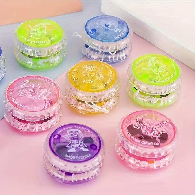 4pcs\u002F7pcs Yo-Yos Phosphorescents - Parfaits pour Halloween, Noël & Fêtes d'Anniversaire des Jeunes - Couleurs Assorties