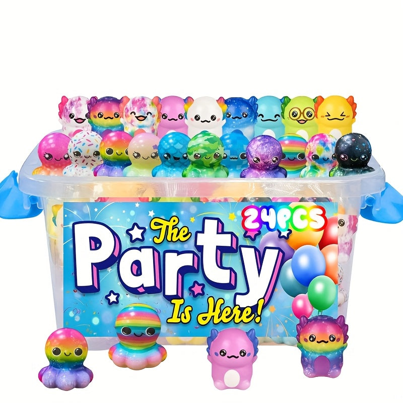 12\u002F24 pièces Jouets Alimentaires Mous, Cadeaux de Noël et Nouvel An, Jouets Mignons Kawaii pour Anniversaire, Remplissage de Piñatas, Bonbons de Carnaval, Cadeaux de Fête pour Garçons & Filles
