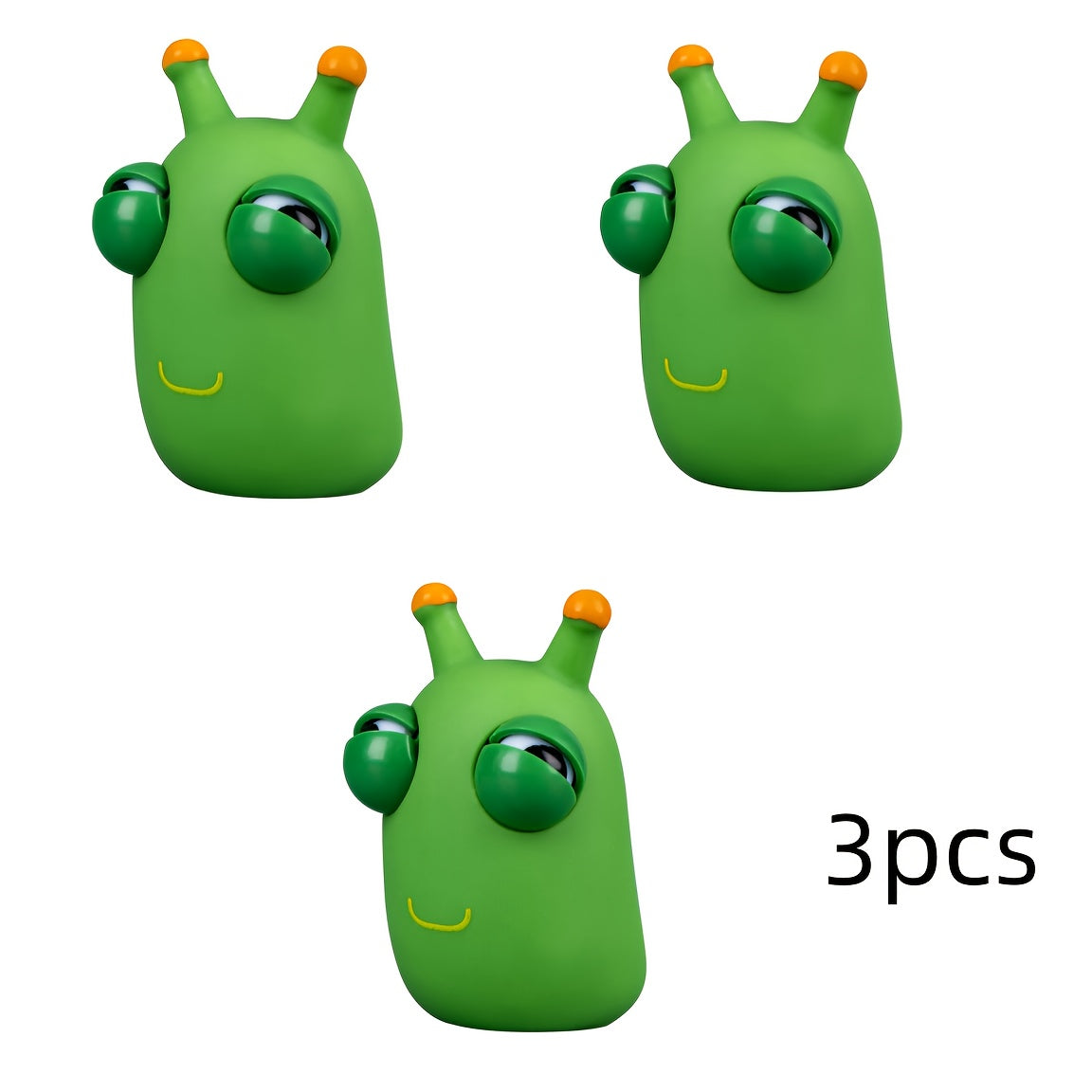 1 ou 2 ou 3 jouets Bugs rigolos aux yeux qui sortent quand on les presse - 12 couleurs au choix - Idéal pour cadeaux ou goodies de fête