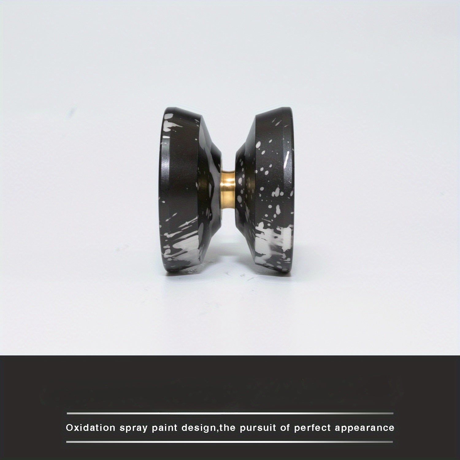 1pc X2 Yoyo Ball noir et or - Qualité professionnelle, sommeil longue durée, alliage d'aluminium, idéal pour le jeu compétitif et les cadeaux, Yoyo de jeu compétitif | Design élégant | Impression haute qualité, Jeu de société Yoyo