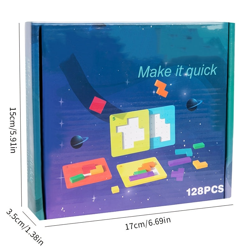 Bataille Rapide Décision Rapide Blocs de Construction Puzzle Jeu de Société Éducatif pour Jeunes Jouets Puzzle de Réflexion Interactif Cadeaux d'Anniversaire de Noël