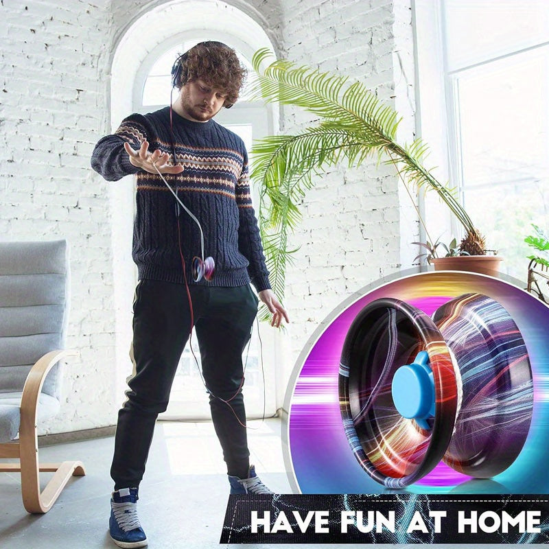 1pc\u002F2pièces Yo-yo en métal de haute vitesse avec sangle amovible - Durabilité et performance éblouissante pour les débutants - Disponible en plusieurs couleurs