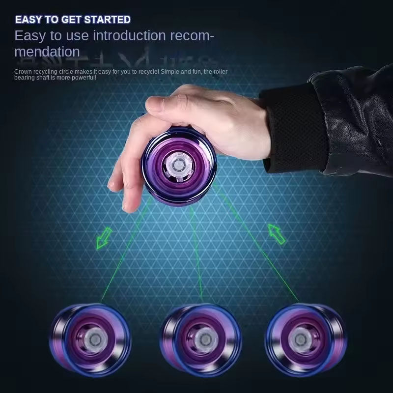 Yoyo professionnel pour débutants - Fer durable, disponible en plusieurs couleurs, avec accessoires gratuits - Le cadeau parfait pour Noël, Halloween et Thanksgiving, pour les adolescents et les adultes