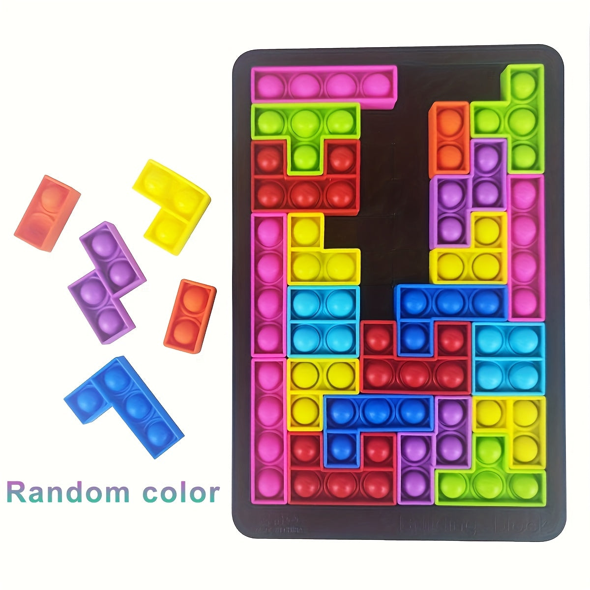 Blocs de Construction Puzzle en Silicone Souple - Jeu de Défi Cérébral et de Détente pour le Liement Parents-Jeunes, Jouet Éducatif