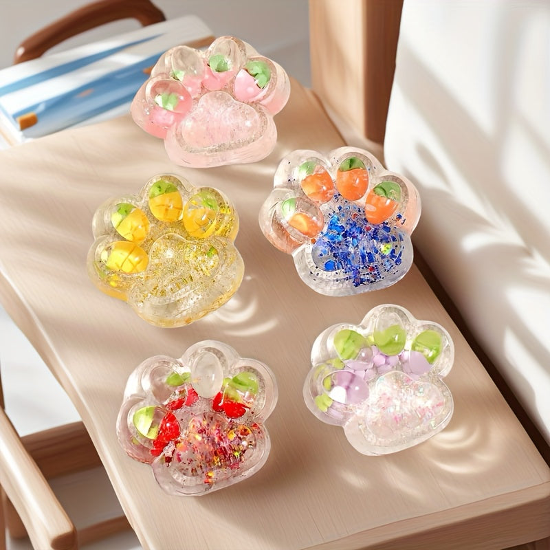 1pc\u002F2pièces\u002F3pièces Ananas, Fraise, Patte de Chat, Jouet à Serrer - Doux, Soulage le Stress et l'Anxiété, Convient aux Adolescents et aux Adultes, Cadeau de Noël Idéal, Couleurs Mélangées, Convient pour l'Hiver, le Nouvel An